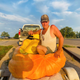 Image for article titled Nebraska Man Squashes Record With 38 Mile Paddle in a Pumpkin